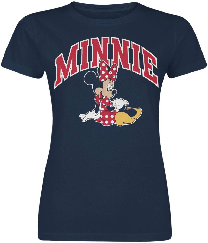 Mickey Mouse Minnie Mouse Sitting T-Shirt navy in S von Mickey Mouse