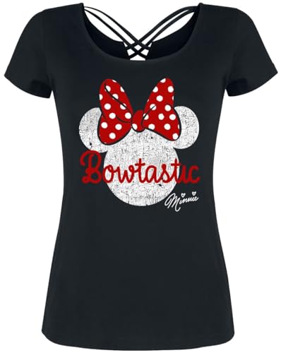Micky Maus Bowtastic Frauen T-Shirt schwarz L von Mickey Mouse