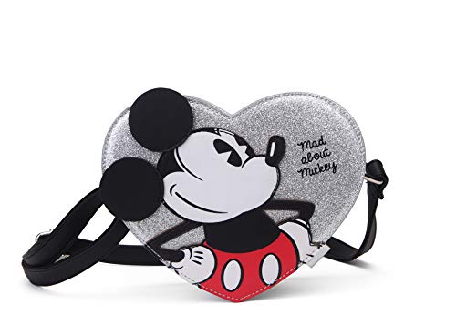 Mickey Mad About Umhängetasche, 16 cm, 0.3 liters, Grau (Gris) von Mickey