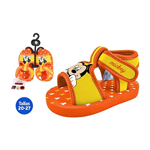 Mickey Unisex-Kinder Sandalias Verano Infantil Peeptoe Sandalen, Mehrfarbig (Naranja/Amarillo 001) von Mickey