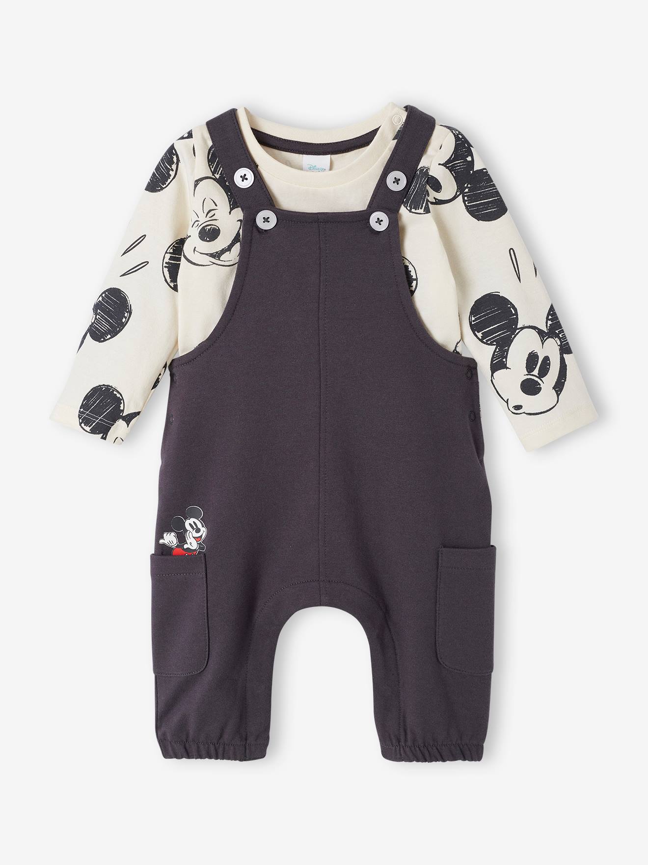 Baby-Set Disney MICKY MAUS: Shirt & Latzhose er denim von Micky Maus