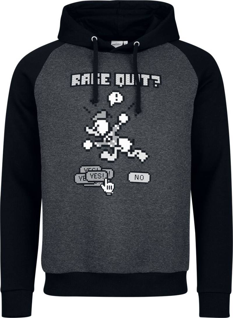 Micky Maus - Disney Kapuzenpullover - Donald Duck - Rage Quit - S bis 3XL - für Männer - Größe XXL - anthrazit/schwarz  - EMP exklusives Merchandise! von Micky Maus