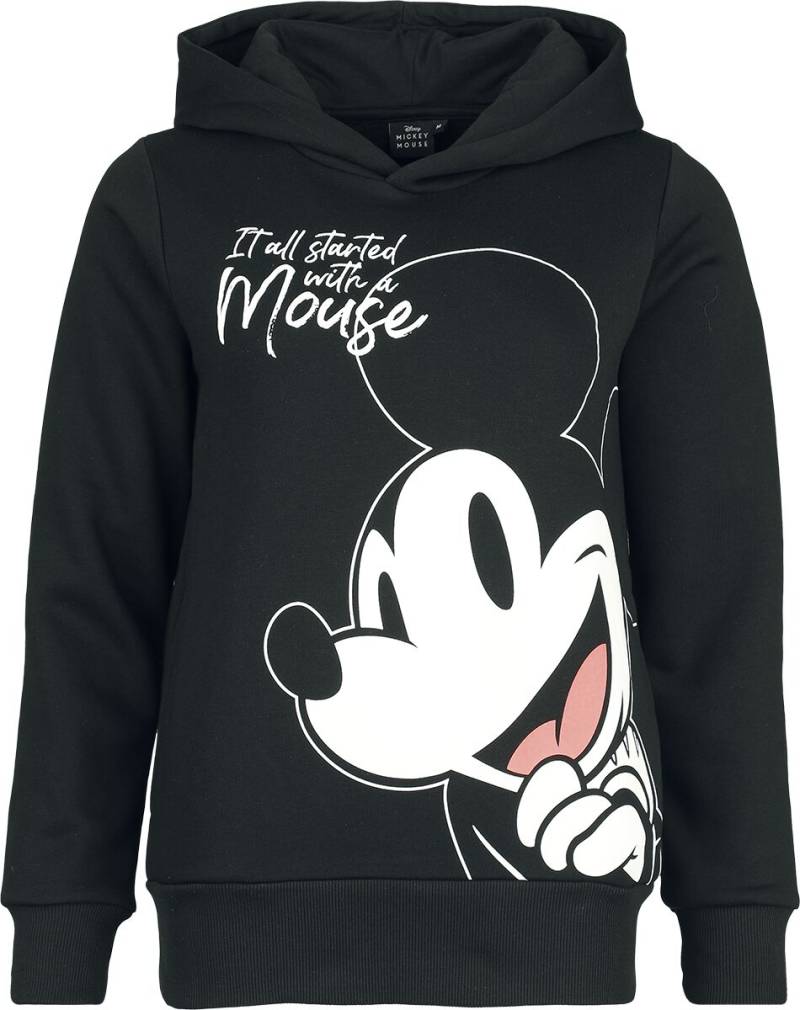 Micky Maus - Disney Kapuzenpullover - Mickey Mouse - It all started with a mouse - S bis XXL - für Damen - Größe XXL - schwarz  - EMP exklusives von Micky Maus