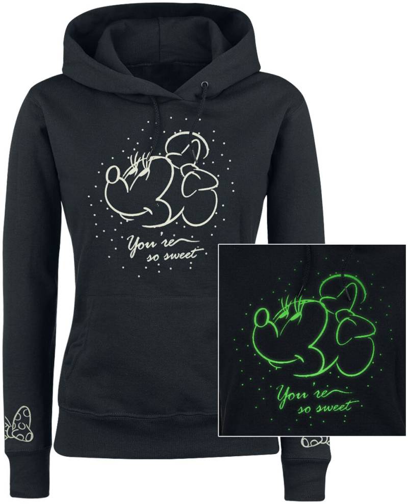 Micky Maus - Disney Kapuzenpullover - So Sweet - S bis XXL - für Damen - Größe M - schwarz  - EMP exklusives Merchandise! von Micky Maus