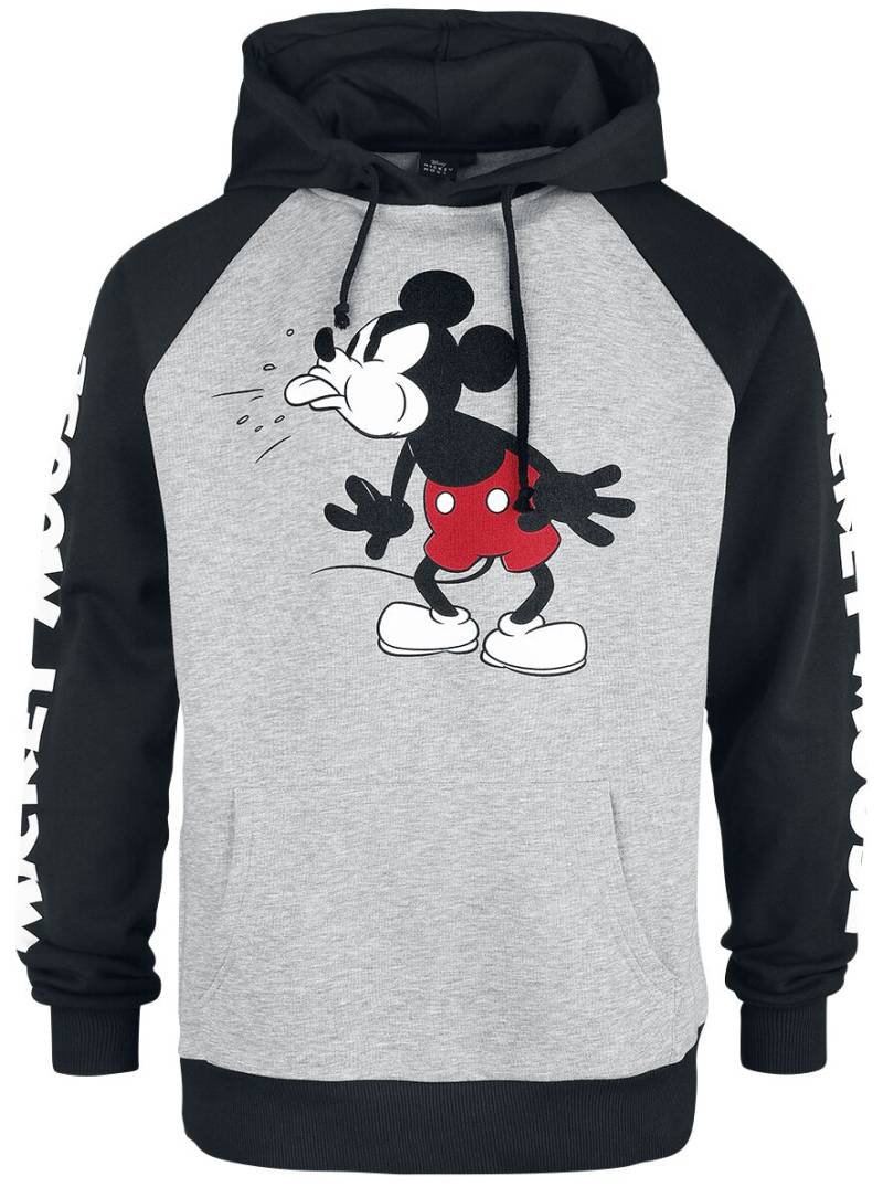 Micky Maus - Disney Kapuzenpullover - Tongue Out - S bis XXL - für Männer - Größe S - grau/schwarz  - EMP exklusives Merchandise! von Micky Maus