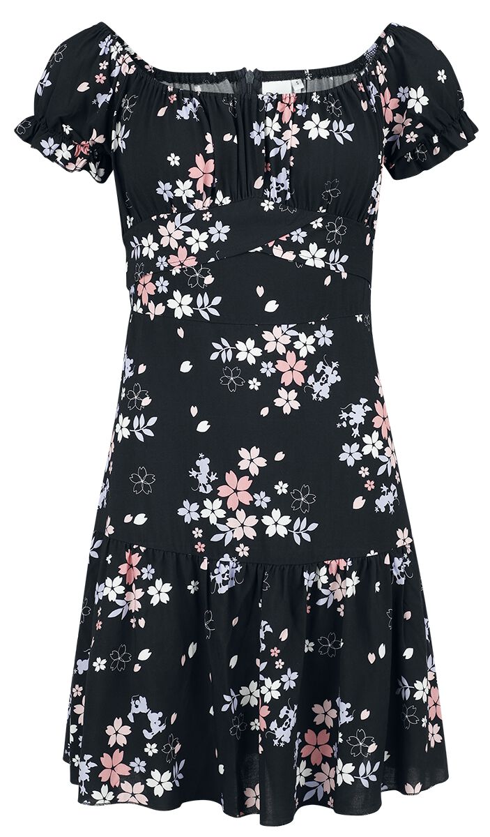 Micky Maus - Disney Kleid knielang - Blumen - XXL - für Damen - Größe XXL - multicolor  - EMP exklusives Merchandise! von Micky Maus