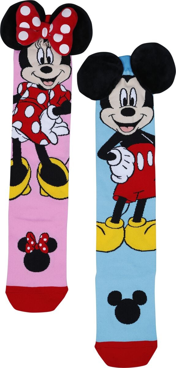 Micky Maus - Disney Kniestrümpfe - Mickey and Minnie Socks - one size - Größe one size - multicolor - Lizenzierter Fanartikel Micky Maus - Disney Kniestrümpfe - Mickey and Minnie Socks - one size - Größe one size - multicolor - Lizenzierter Fanartikel von Micky Maus