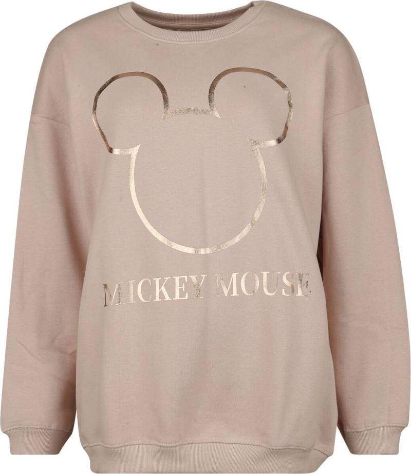Micky Maus - Disney Sweatshirt - Mickey Mouse - Oversize Sweatshirt - S bis XL - für Damen - Größe L - rosa  - Lizenzierter Fanartikel von Micky Maus