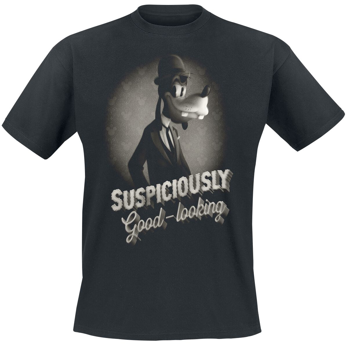 Micky Maus - Disney T-Shirt - Goofy - Suspiciously - S bis XXL - für Männer - Größe M - schwarz - EMP exklusives Merchandise! Micky Maus - Disney T-Shirt - Goofy - Suspiciously - S bis XXL - für Männer - Größe M - schwarz - EMP exklusives Merchandise! von Micky Maus