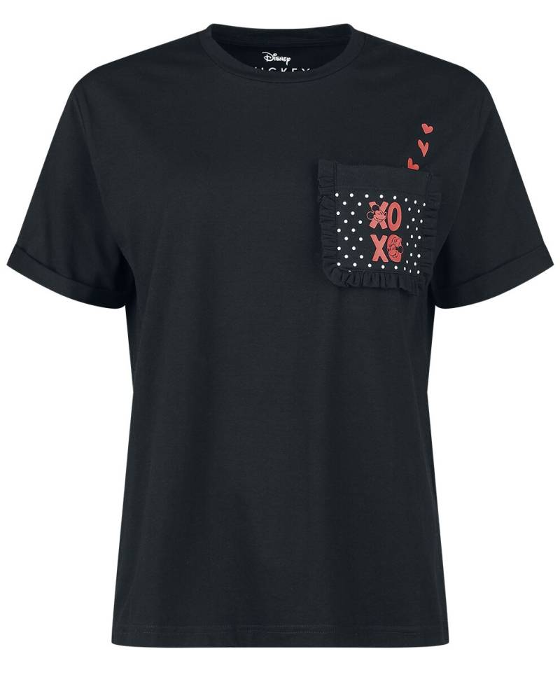 Micky Maus - Disney T-Shirt - XOXO - S bis XXL - für Damen - Größe XL - schwarz  - EMP exklusives Merchandise! von Micky Maus