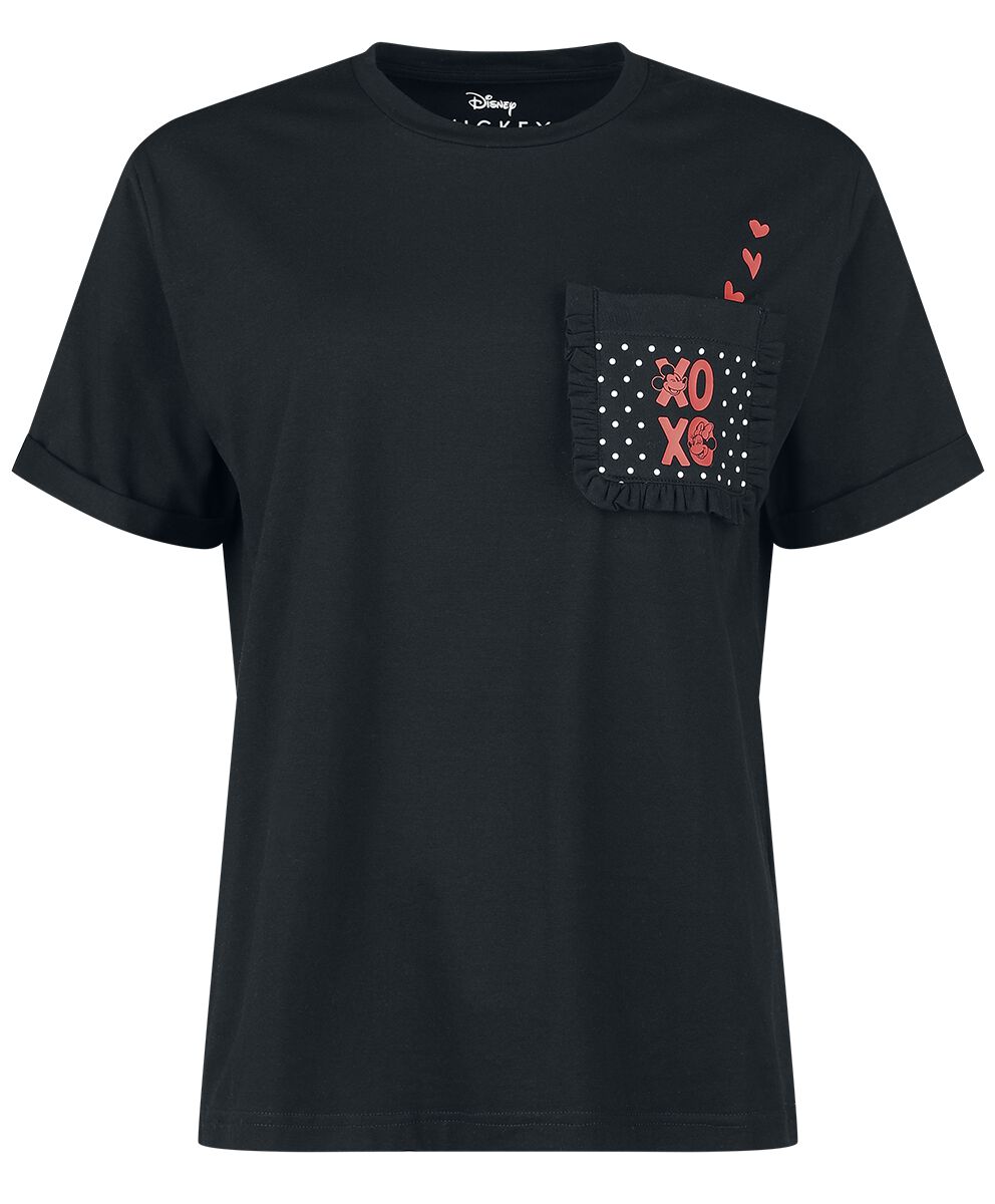 Micky Maus - Disney T-Shirt - XOXO - S bis XXL - für Damen - Größe XXL - schwarz  - EMP exklusives Merchandise! von Micky Maus