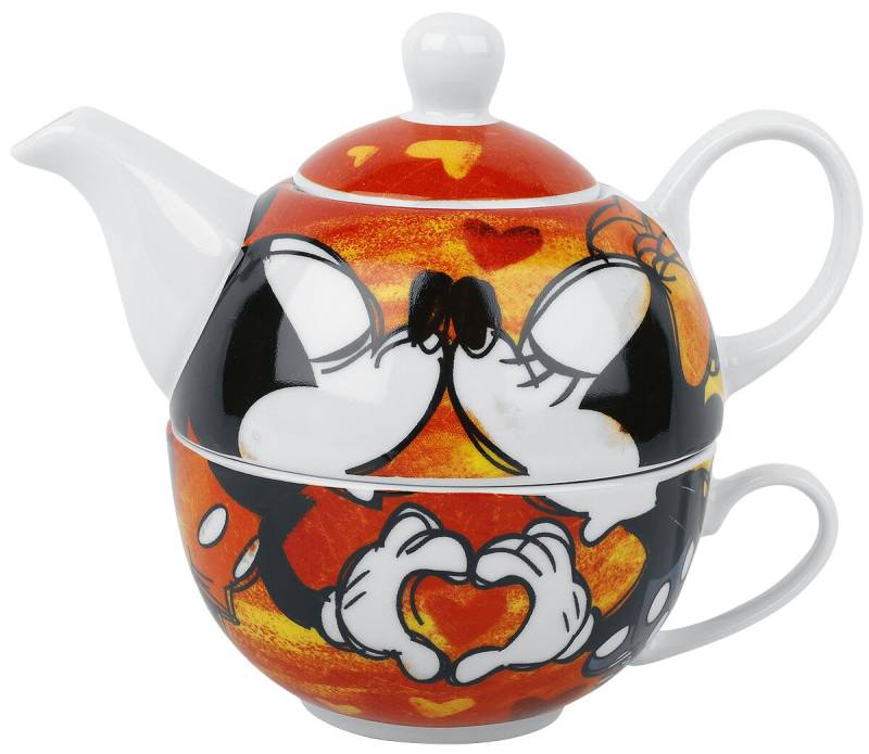 Micky Maus - Disney Teekanne - Micky & Minnie - Tea for One - multicolor  - Lizenzierter Fanartikel von Micky Maus