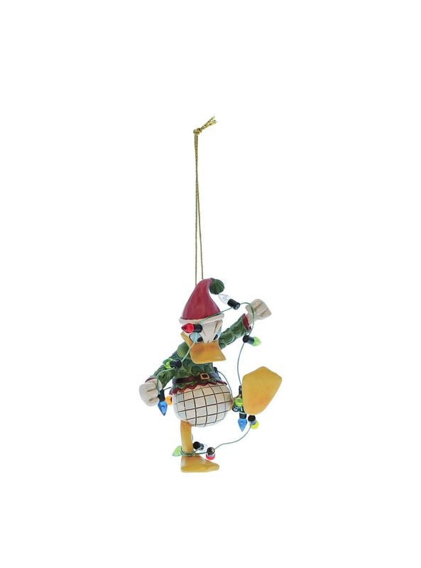 Micky Maus Donald Duck Wrapped in Christmas Lights - Weihnachtsbaumanhänger Weihnachtskugeln multicolor von Micky Maus