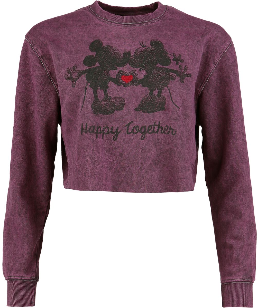 Micky Maus Happy Together Sweatshirt lila in XL von Micky Maus