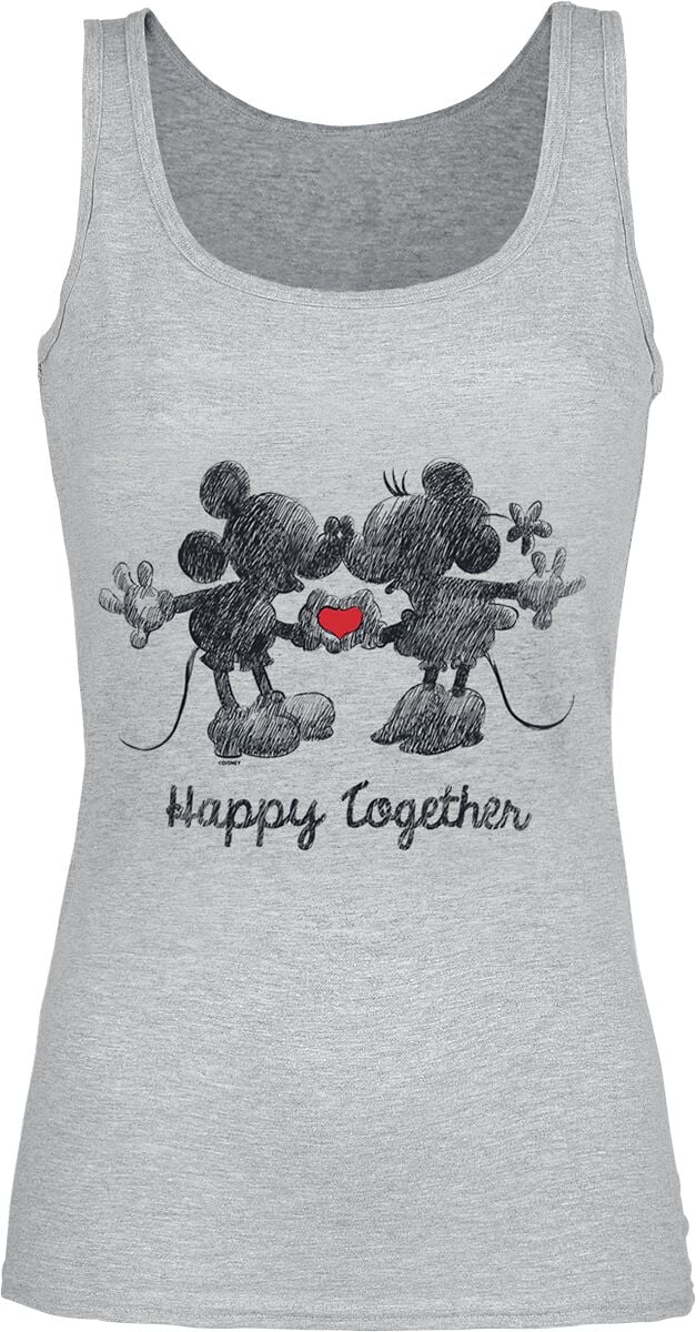 Micky Maus Happy Together Top grau meliert in XXL von Micky Maus