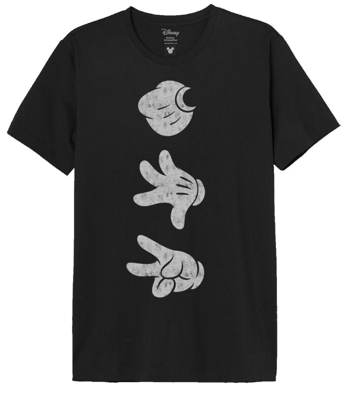 Micky Maus Mickey Hands T-Shirt schwarz in L von Micky Maus