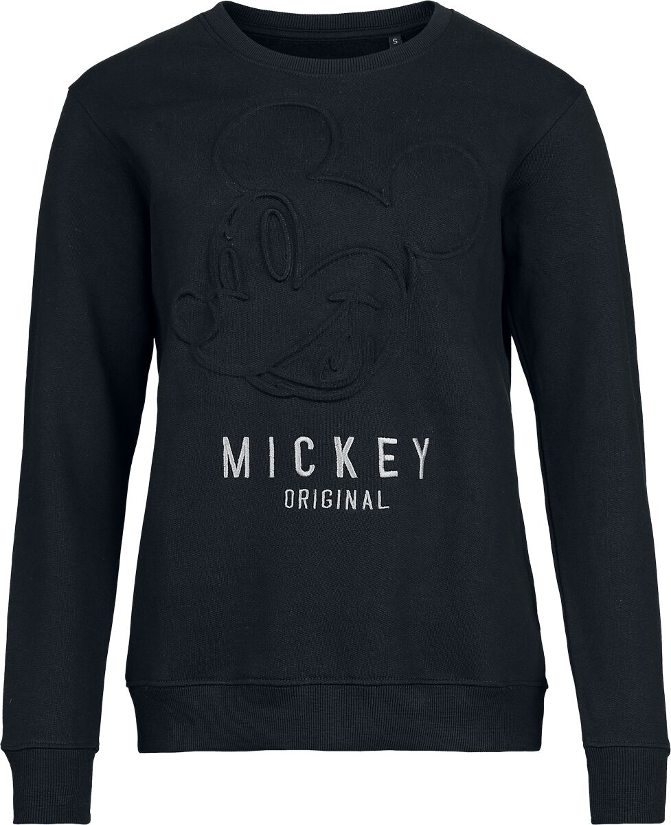 Micky Maus Mickey Original Embossed Sweatshirt schwarz in XXL von Micky Maus