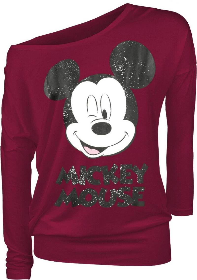 Micky Maus Twinkle Langarmshirt rot in S von Micky Maus