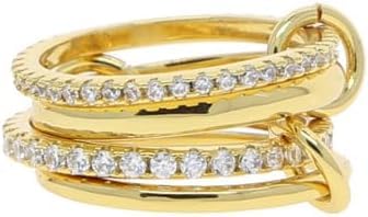 Micmetago spelia Eleganter 4-Schicht Ring für Damen – Hochwertiges Design, Trendige Stapelringe aus, Perfekt für Jeden Anlass (5) von Micmetago