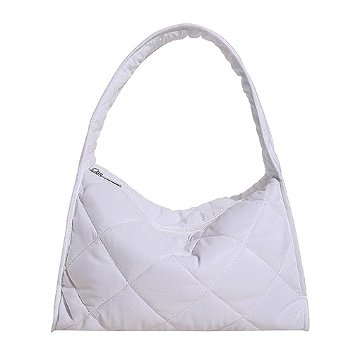 Micmores Handtaschen Damen klein Umhängetasche Tasche, Gesteppte Schultertasche, Puffer Tote Bag Aesthetic Unterarmtasche Clutch für Frauen Dating Party von Micmores