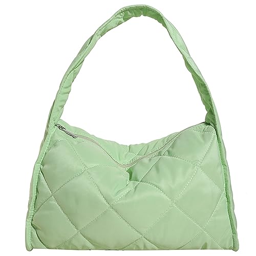 Micmores Handtaschen Damen klein Umhängetasche Tasche, Gesteppte Schultertasche, Puffer Tote Bag Aesthetic Unterarmtasche Clutch für Frauen Dating Party von Micmores