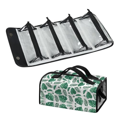 Hängende Toilettentasche für Damen Make-up-Kosmetiktasche 4 Abnehmbare PVC-Beuteln Organisieren Sie Erste-Hilfe-Medikamente Körperpflege Badezimmer-Palette Pinselhalter von Micoklinlin