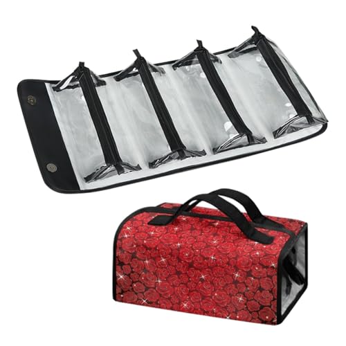 Hängende Toilettentasche für Damen Make-up-Kosmetiktasche 4 Abnehmbare PVC-Beuteln Organisieren Sie Erste-Hilfe-Medikamente Körperpflege Badezimmer-Palette Pinselhalter von Micoklinlin