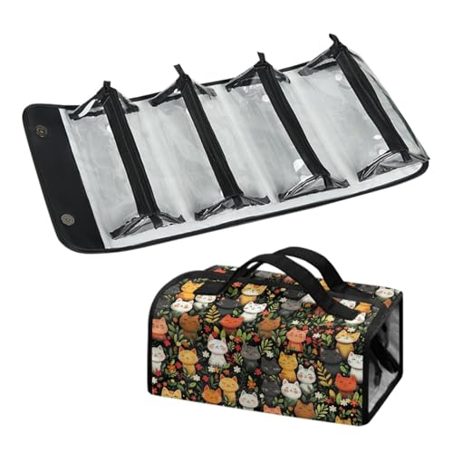 Hängende Toilettentasche für Damen Make-up-Kosmetiktasche 4 Abnehmbare PVC-Beuteln Organisieren Sie Erste-Hilfe-Medikamente Körperpflege Badezimmer-Palette Pinselhalter von Micoklinlin
