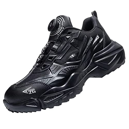 Micoklinlin Arbeitsschuhe Herren Leicht Mode-Knöpfe Sicherheitsschuhe Herren Safety Shoes for Men Industrial Construction Non-Slip Stahlkappenschuhe Micoklinlin Arbeitsschuhe Herren Leicht Mode-Knöpfe Sicherheitsschuhe Herren Safety Shoes for Men Industrial Construction Non-Slip Stahlkappenschuhe von Micoklinlin