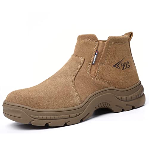 Micoklinlin Arbeitsschuhe Herren Winter Schweißerschuhe Safety Shoes for Schweißer Men Sicherheitsschuhe Damen Wasserdicht Schlag und stichfeste Arbeitsstiefel von Micoklinlin