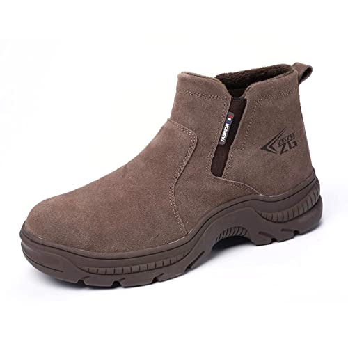 Micoklinlin Arbeitsschuhe Herren Winter Schweißerschuhe Safety Shoes for Schweißer Men Sicherheitsschuhe Damen Wasserdicht Schlag und stichfeste Arbeitsstiefel von Micoklinlin