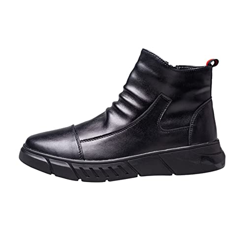 Micoklinlin Arbeitsstiefel Herren Work Boots Wasserdicht Arbeitsschuhe Herren Sicherheitsschuhe Mode Safety Shoes for Men Schuhe mit Reißverschluss von Micoklinlin
