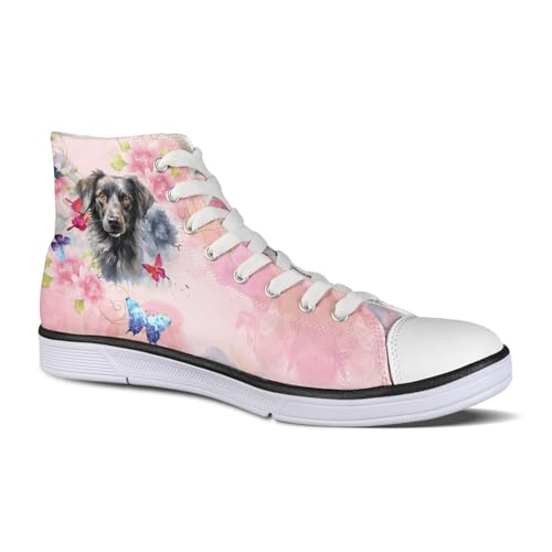 Micoklinlin Canvas Sneaker Damen Bunt Personalisierte High Top Segeltuchschuhe Fitness Laufschuhe Turnschuhe Freizeit Sportschuhe Schuhe für Frauen Mädchen von Micoklinlin