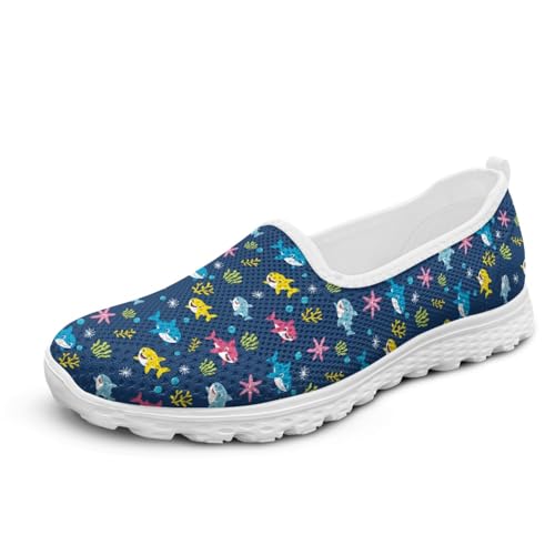 Micoklinlin Mesh-Sneaker & Sportschuhe für Damen Slipper-Schuhe mit Neuartigem Muster Teenager Mädchen Jungen Laufschuhe Bequeme Atmungsaktive Wanderschuhe von Micoklinlin