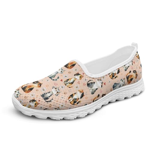 Micoklinlin Mesh-Sneaker & Sportschuhe für Damen Slipper-Schuhe mit Neuartigem Muster Teenager Mädchen Jungen Laufschuhe Bequeme Atmungsaktive Wanderschuhe von Micoklinlin