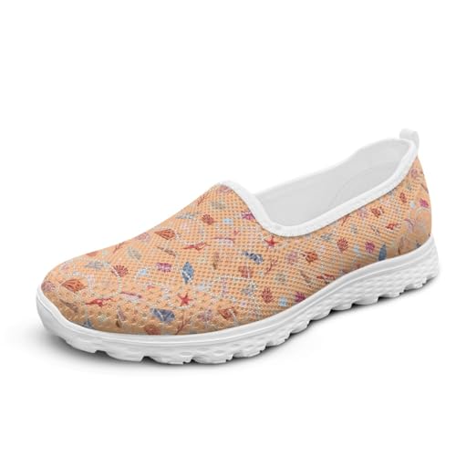 Micoklinlin Mesh-Sneaker & Sportschuhe für Damen Slipper-Schuhe mit Neuartigem Muster Teenager Mädchen Jungen Laufschuhe Bequeme Atmungsaktive Wanderschuhe von Micoklinlin