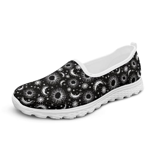 Micoklinlin Mesh-Sneaker & Sportschuhe für Damen Slipper-Schuhe mit Neuartigem Muster Teenager Mädchen Jungen Laufschuhe Bequeme Atmungsaktive Wanderschuhe von Micoklinlin
