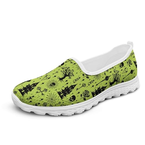 Micoklinlin Mode Sneaker Damen Turnschuhe Flache Gitter-Schuhe Teens Mädchen Leicht Sommer Fitness Laufschuhe Slip On Turnschuh Freizeit Sportschuhe von Micoklinlin