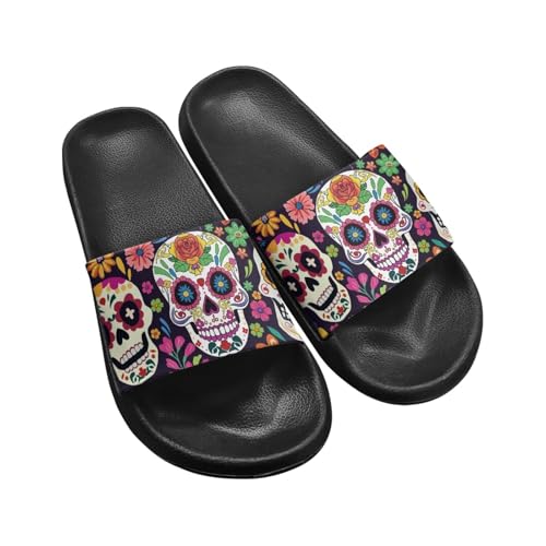Micoklinlin One Slide Sandalen Damen Herren Unisex Mode Flip Flops Wasserdicht Dusche Rutschen Sommer Bad EVA Strand Pool Hausschuhe Größe 35-45 von Micoklinlin