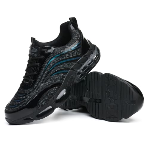 Micoklinlin Sicherheitsschuhe Herren Damen Arbeitsschuhe Leicht Sneakers mit Stahlkappe Atmungsaktiv Turnschuhe Schnürsenkel Schlag- und Stichfeste Sportschuhe Micoklinlin Sicherheitsschuhe Herren Damen Arbeitsschuhe Leicht Sneakers mit Stahlkappe Atmungsaktiv Turnschuhe Schnürsenkel Schlag- und Stichfeste Sportschuhe von Micoklinlin