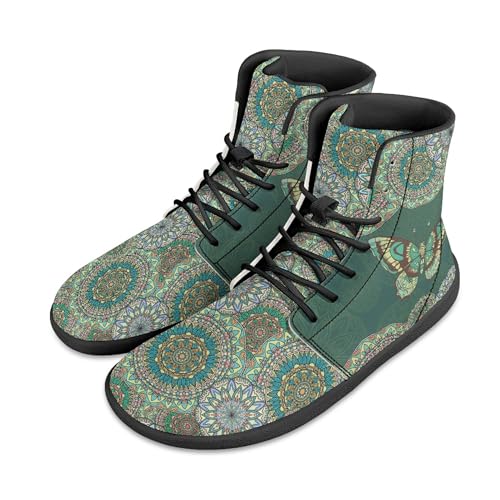 Micoklinlin Unisex Barfußschuhe Flache Outdoor Fitnessschuhe Lustige PU Leder Anti-Rutsch Turnschuhe Sportliche Schuhe von Micoklinlin