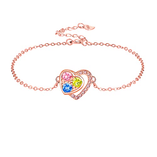 Micory Herz Armband 925 Sterling Silber Zirkonia Anhänger Armband Damen Valentinstag Muttertag Geburtstag Geschenk Micory Herz Armband 925 Sterling Silber Zirkonia Anhänger Armband Damen Valentinstag Muttertag Geburtstag Geschenk von Micory