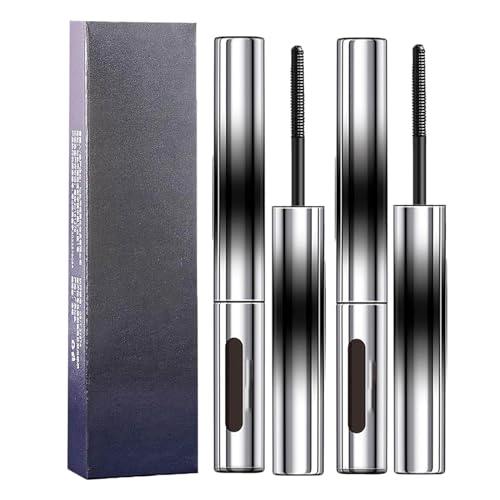 Wimperntusche, Volumenwimperntusche, 3d-Volumenwimperntusche, Haarlose Wimperntusche, Waschbare Ultradünne Metallwimperntusche (2PC-20ml) von Micozy