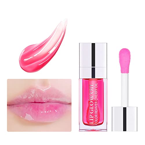 Lip Gloss Oil - Getöntes Lippenöl Lipgloss, langanhaltendes Lip Plumping Oil, nährendes & feuchtigkeitsspendendes Lippenpflegeöl, reduziert feine Linien, nicht klebende Lip Gloss Farbe (#5) von Micozy