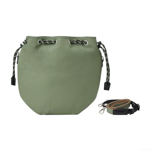 Micpointik Für DJI Mini Series Drohnen Ledertasche Schultertasche Aufbewahrungstasche Wasserdicht Leichtgewicht mit Verstellbare Innenfächer 27x24x10cm(Green) von Micpointik