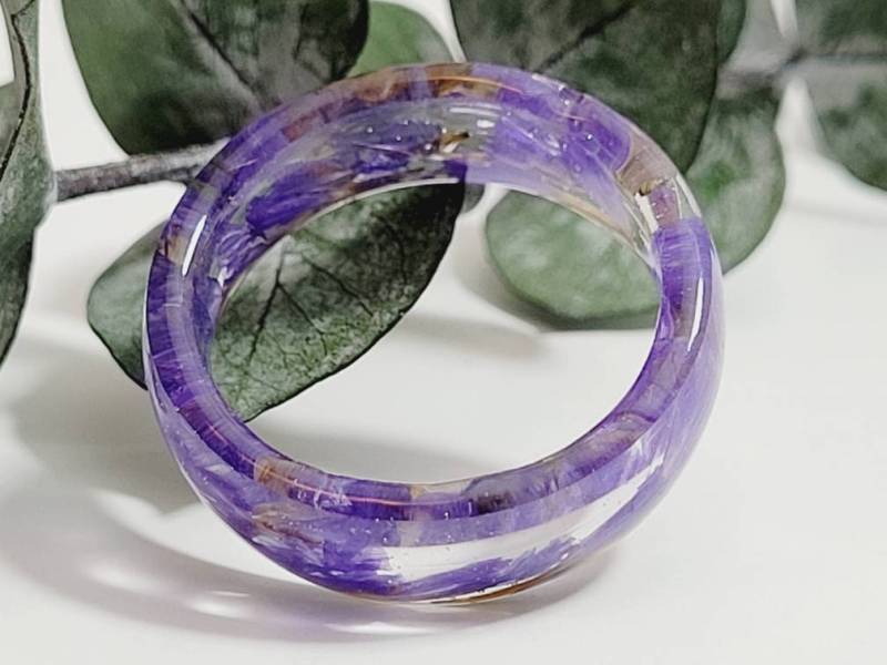 Vergissmälde Ring, Resin Terrarium Verlobungsring, Vergissmuß Nicht Blumen, Forrest Ring von MicroTerra