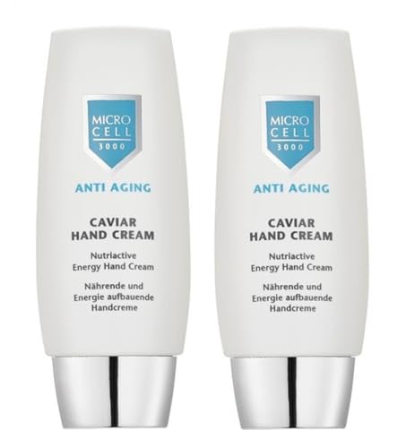 Micro Cell 3000 Caviar Hand Cream, Handcreme, Anti-Aging, 2 x 75 ml von Microcell 2000