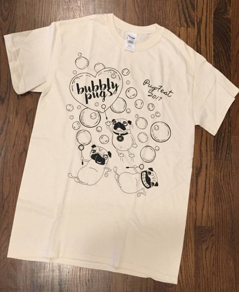 Pugfest 2017 T-Shirt Bubbly Mops Pugfest 2017 T-Shirt Bubbly Mops von MidAtlanticPugRescue