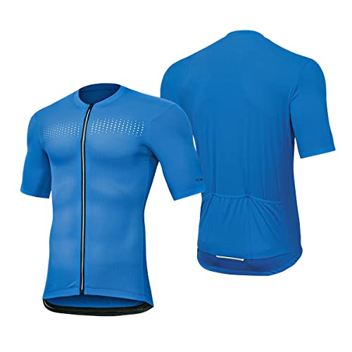 Funktions-Fahrradtrikot, atmungsaktives Sommer Kurzarm E-Bike-Shirt Blau Gr. L von MidGard