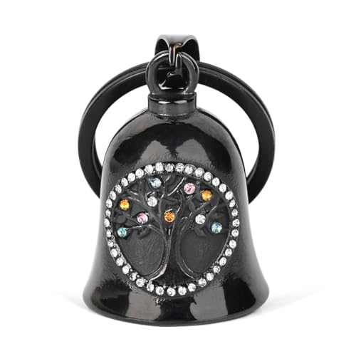 MidSmile Baum des Lebens Wikinger Motorrad Glöckchen: Viking Biker Bell | Motorrad Schlüsselanhänger Guardian Bell, Motorrad Zubehör Gremlin Bell Geschenke Für Männer und Frauen von MidSmile